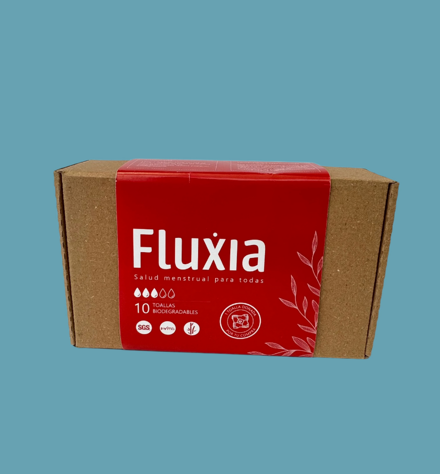 Kit 10 Toallas Higiénicas Biodegradables - Fluxia