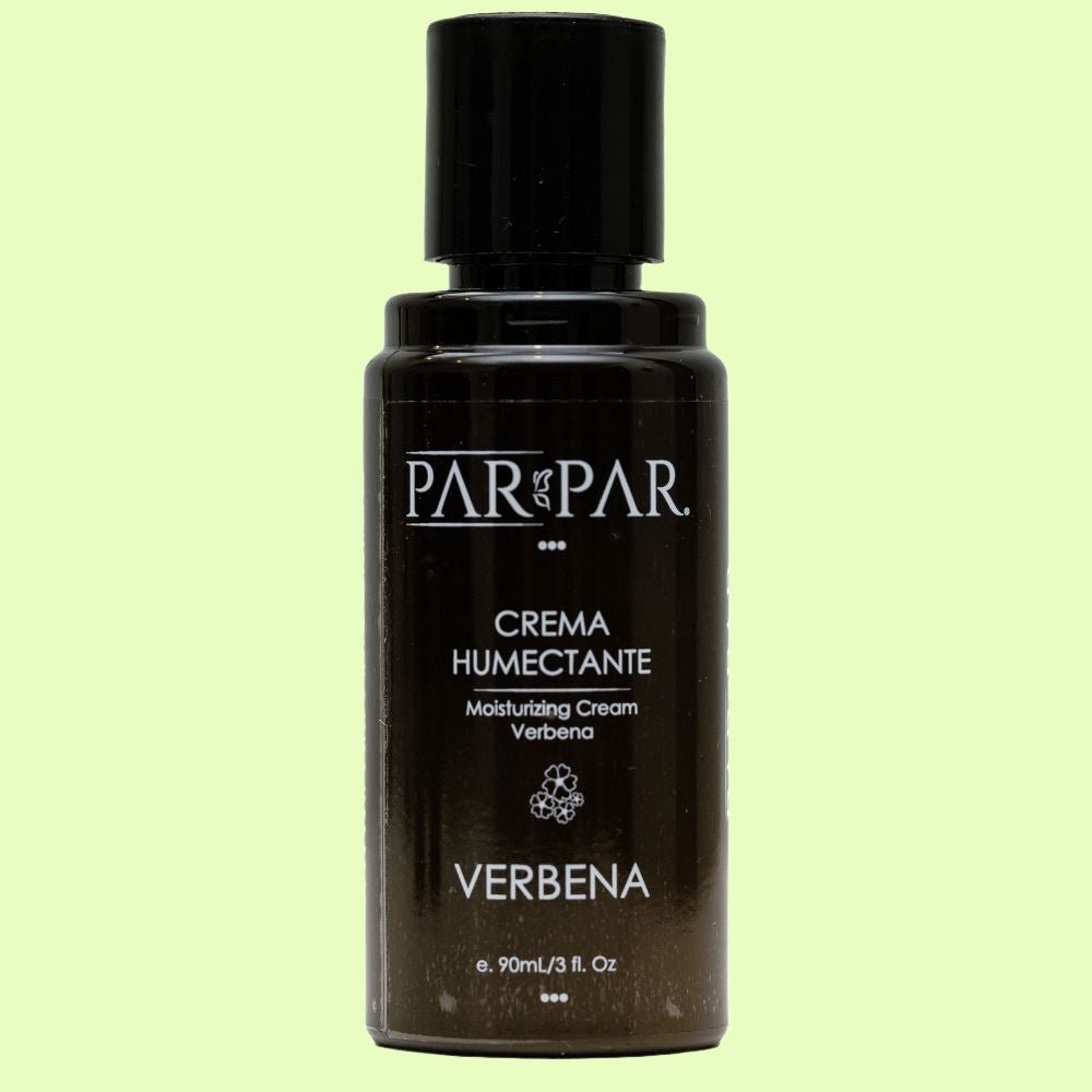 Crema Humectante Verbena de 90ml de par par con fondo verde claro